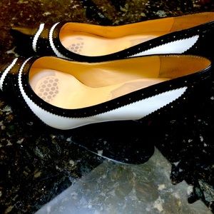 Ivanka Trump pumps 3” heel. Worn one time black and white 7 1/2 M
